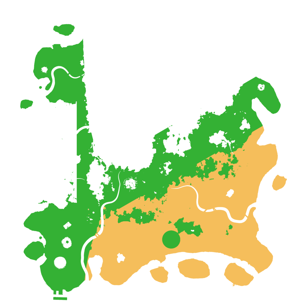 Biome Rust Map: Procedural Map, Size: 4500, Seed: 1341036017
