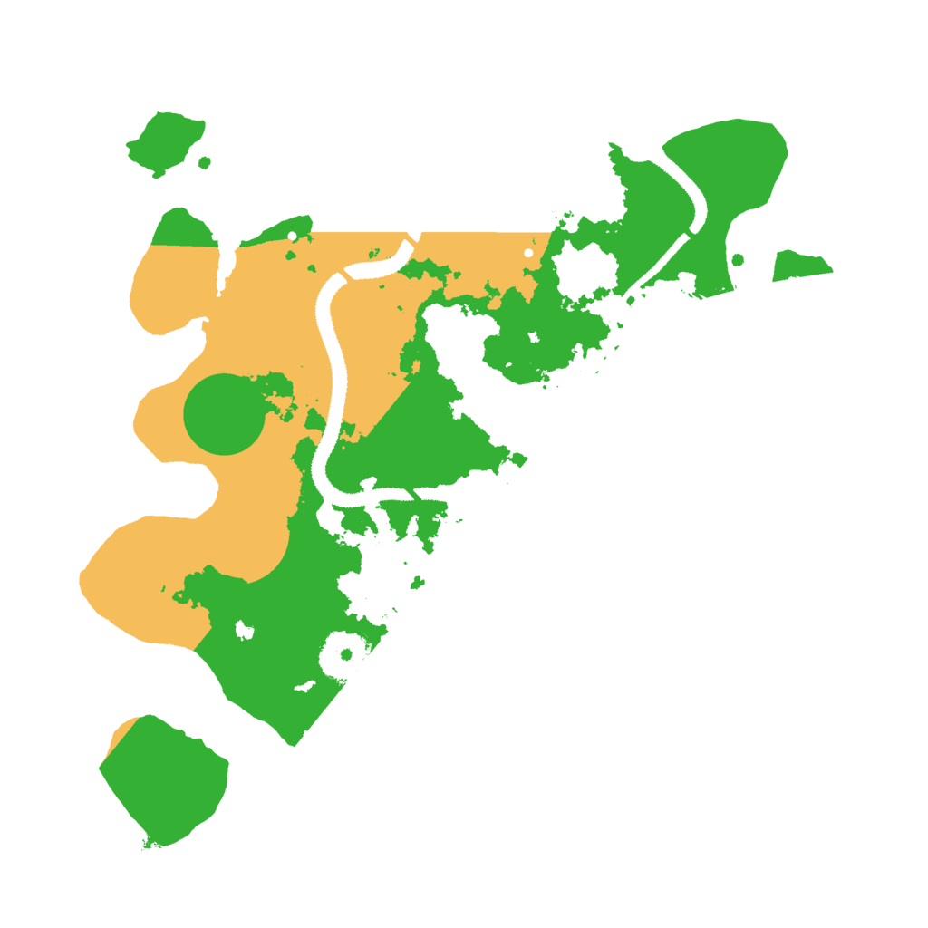 Biome Rust Map: Procedural Map, Size: 3000, Seed: 486799585