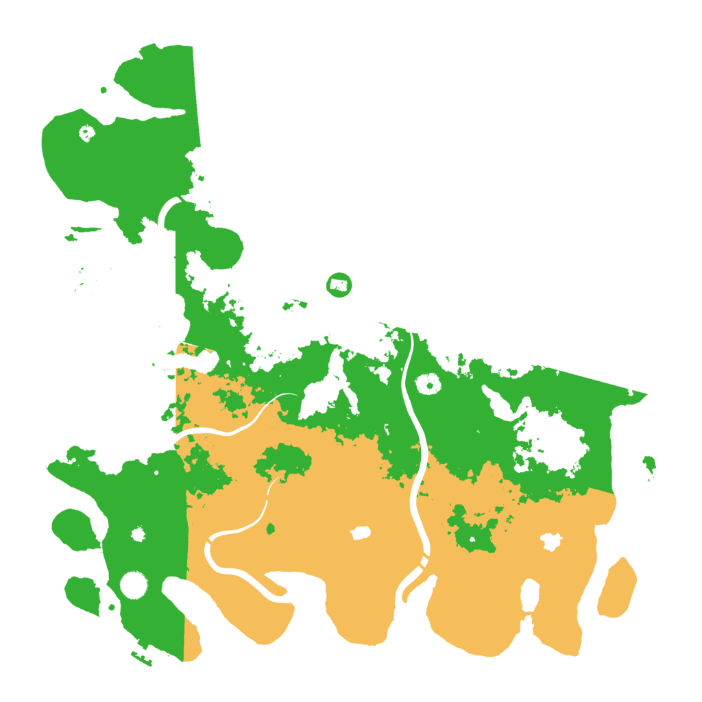 Biome Rust Map: Procedural Map, Size: 4500, Seed: 957347889
