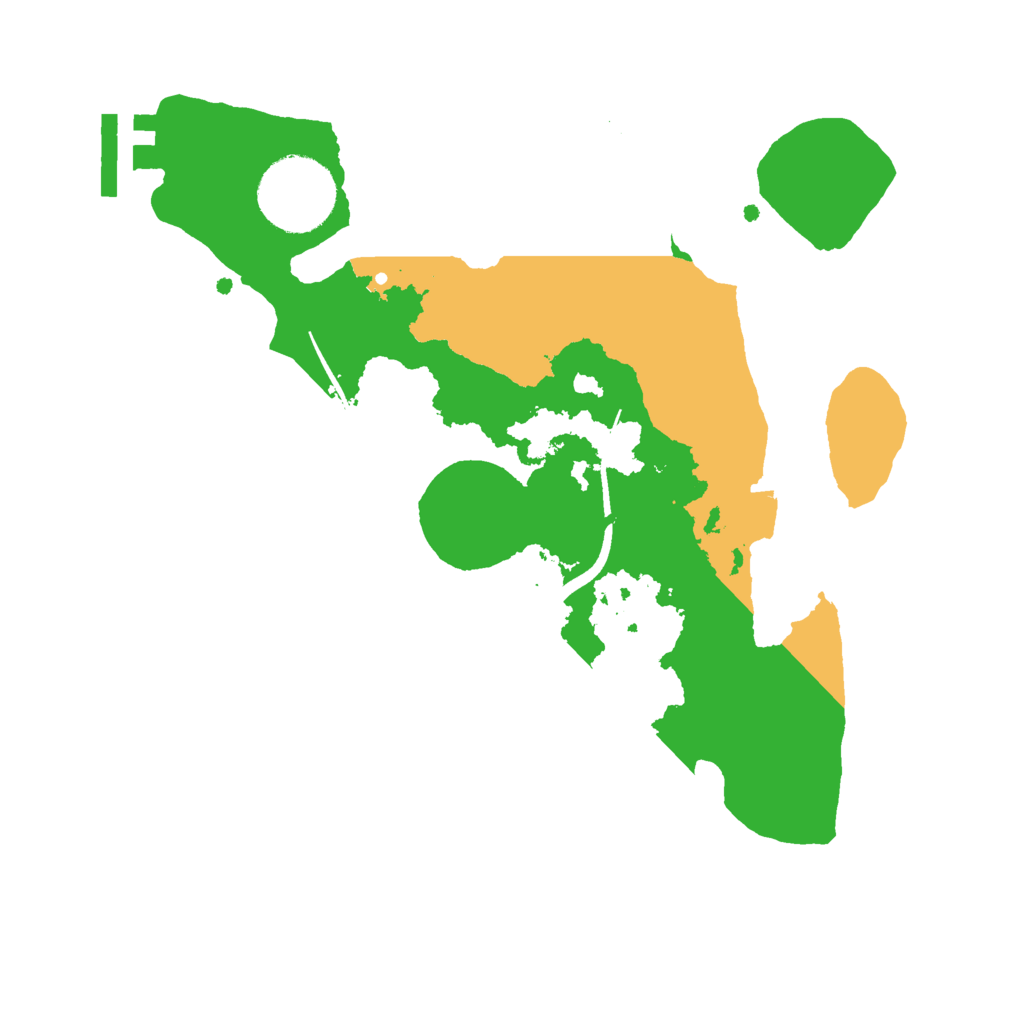 Biome Rust Map: Procedural Map, Size: 2500, Seed: 14312