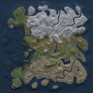 Thumbnail Rust Map: Procedural Map, Size: 4500, Seed: 1657270, 16 Monuments
