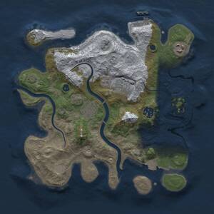 Thumbnail Rust Map: Procedural Map, Size: 3000, Seed: 1527970336, 11 Monuments