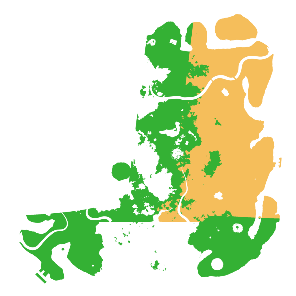 Biome Rust Map: Procedural Map, Size: 4500, Seed: 9984520