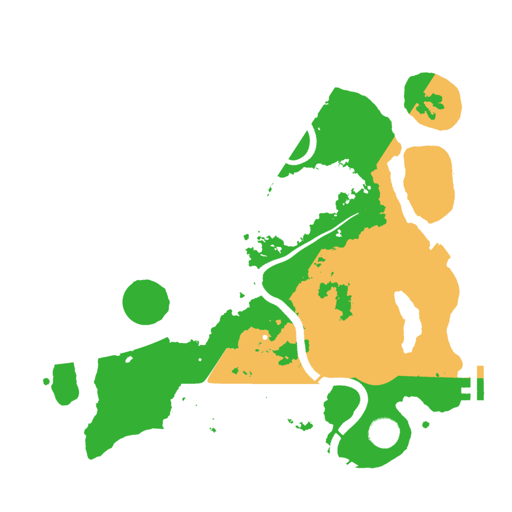 Biome Rust Map: Procedural Map, Size: 3000, Seed: 24955