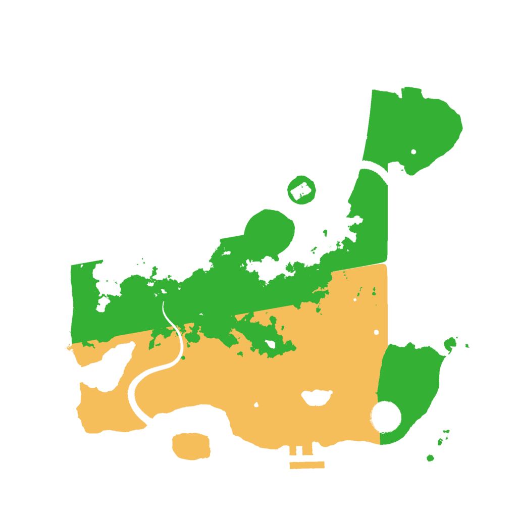 Biome Rust Map: Procedural Map, Size: 3000, Seed: 1246402101