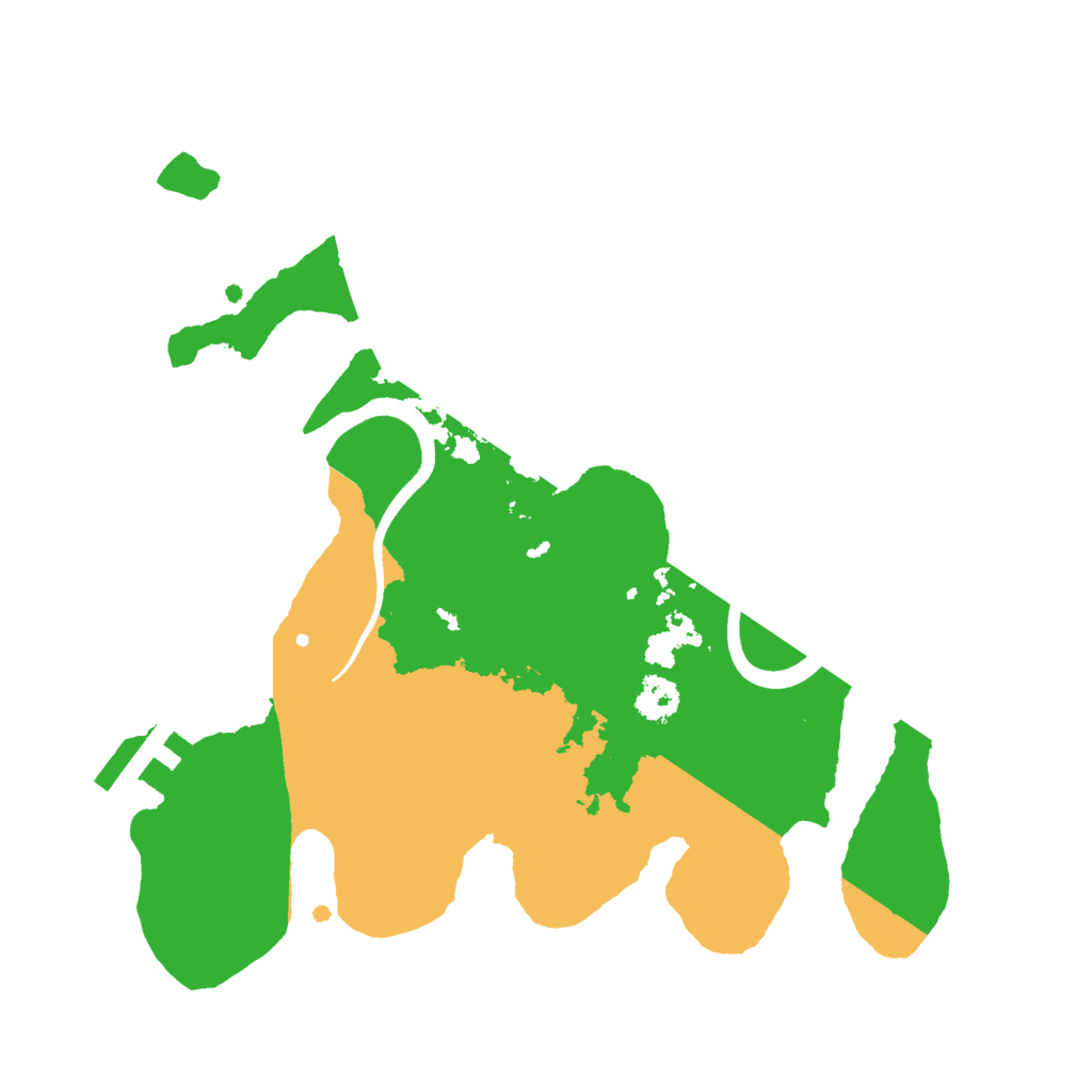 Biome Rust Map: Procedural Map, Size: 2500, Seed: 118492