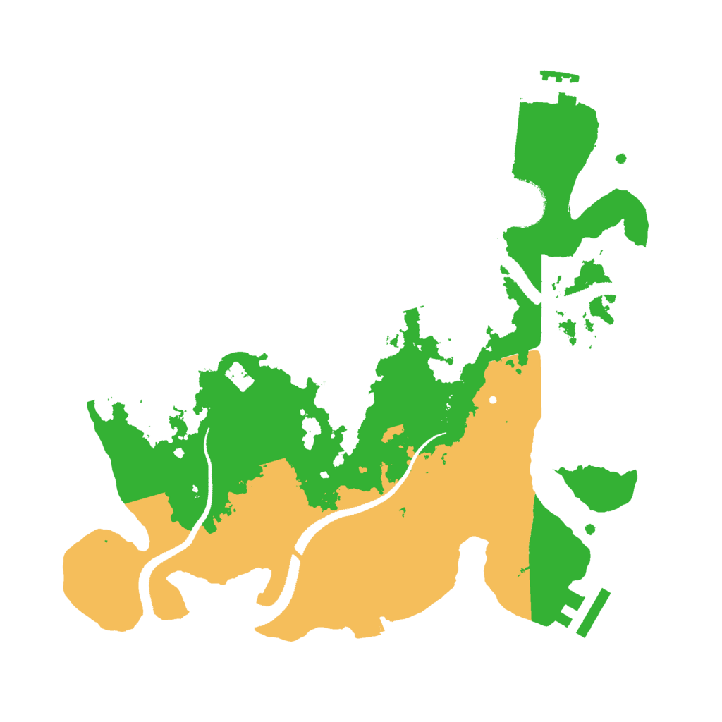 Biome Rust Map: Procedural Map, Size: 2800, Seed: 21390143