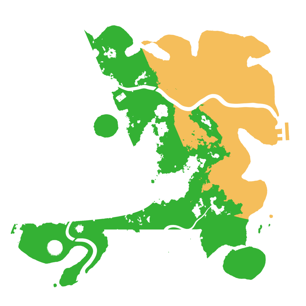 Biome Rust Map: Procedural Map, Size: 3500, Seed: 765253