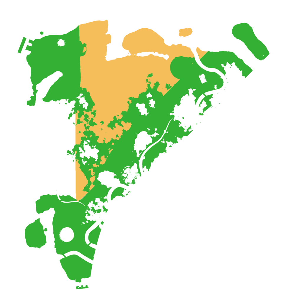 Biome Rust Map: Procedural Map, Size: 3700, Seed: 11152025