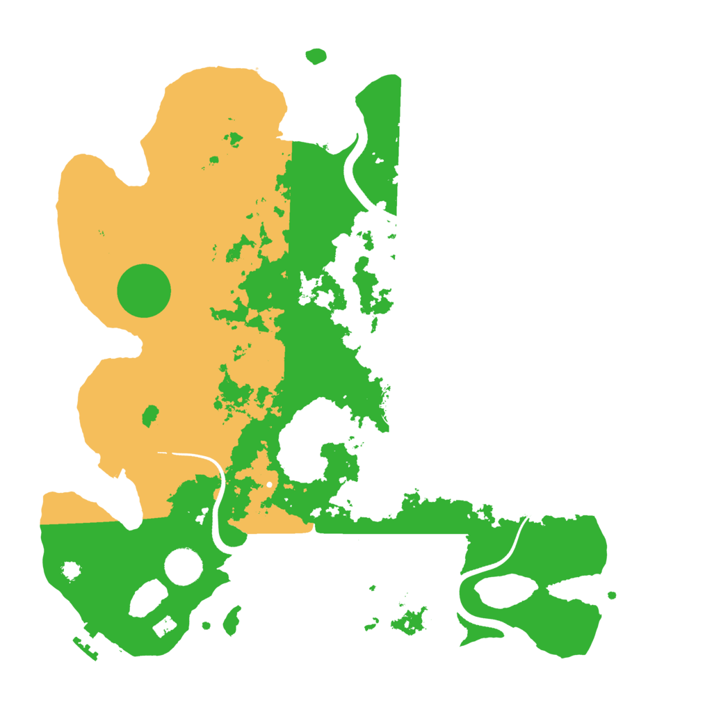 Biome Rust Map: Procedural Map, Size: 3500, Seed: 545010839