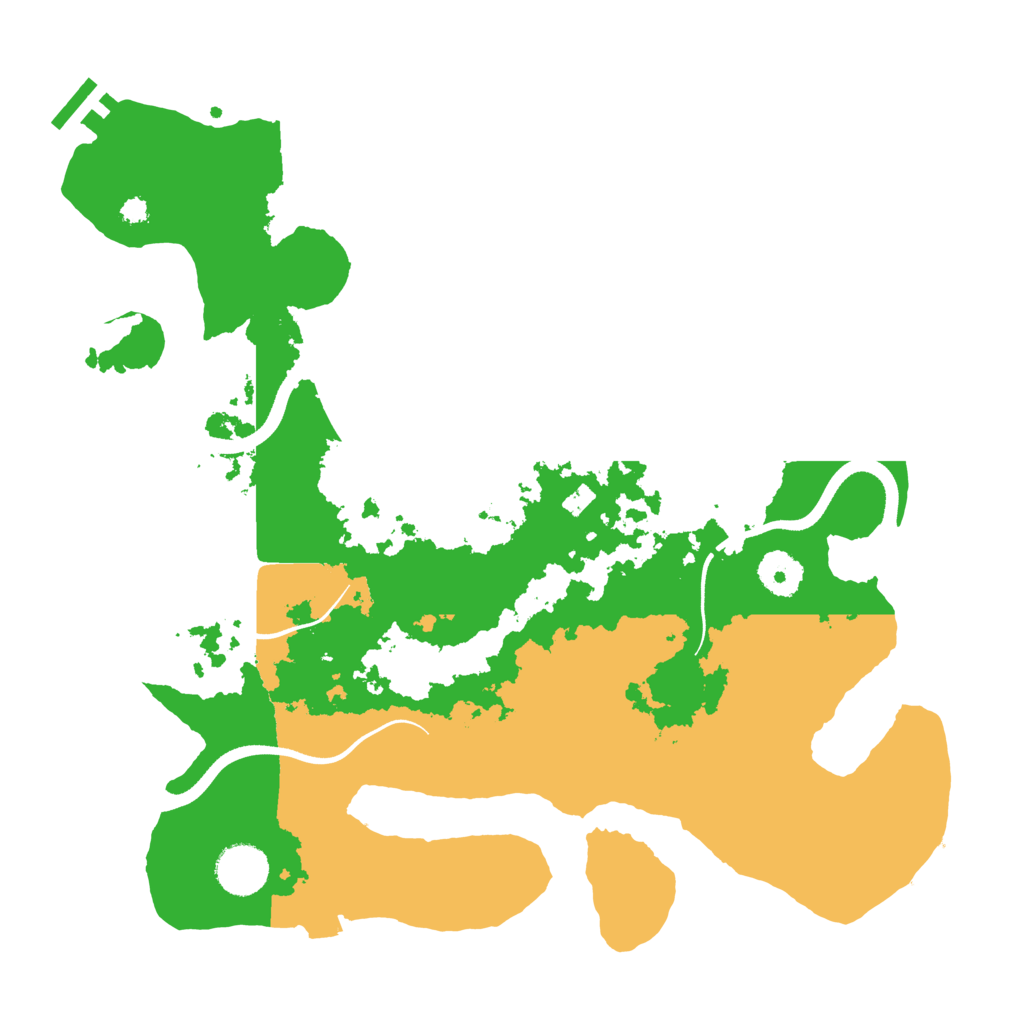 Biome Rust Map: Procedural Map, Size: 3500, Seed: 59012540
