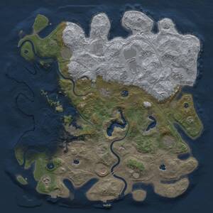 Thumbnail Rust Map: Procedural Map, Size: 4500, Seed: 907821507, 17 Monuments