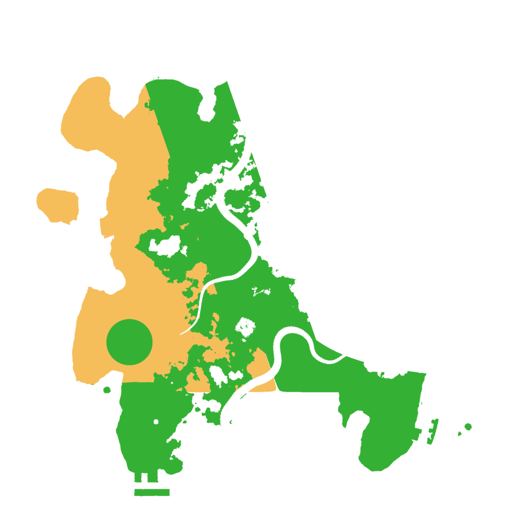 Biome Rust Map: Procedural Map, Size: 3000, Seed: 2079233502