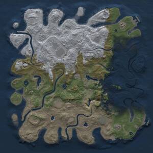 Thumbnail Rust Map: Procedural Map, Size: 4500, Seed: 369963, 16 Monuments