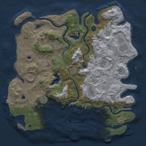 Thumbnail Rust Map: Procedural Map, Size: 4500, Seed: 270523486, 17 Monuments