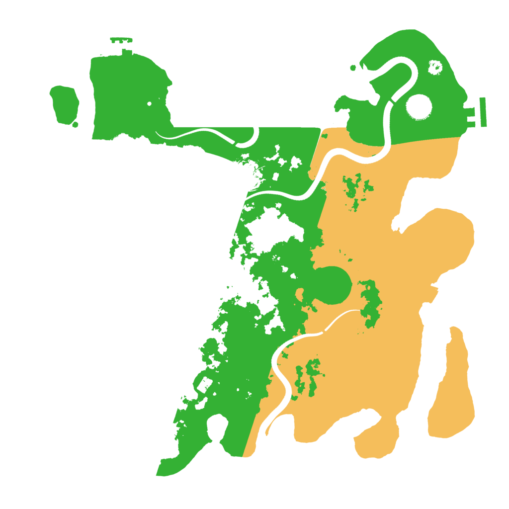 Biome Rust Map: Procedural Map, Size: 3500, Seed: 2054197681