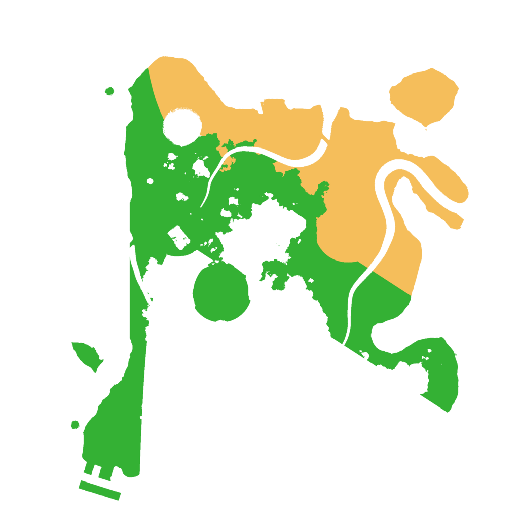 Biome Rust Map: Procedural Map, Size: 2500, Seed: 21021972