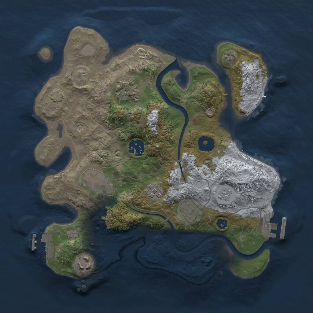 Rust Map: Procedural Map, Size: 2900, Seed: 85000, 12 Monuments