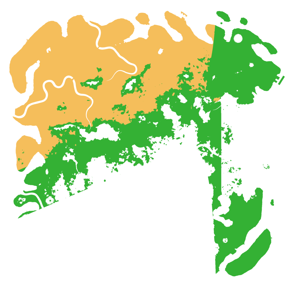 Biome Rust Map: Procedural Map, Size: 6000, Seed: 516910088