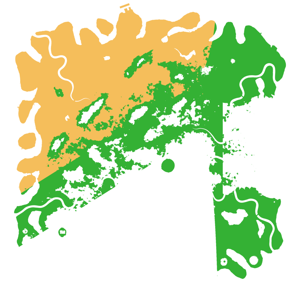 Biome Rust Map: Procedural Map, Size: 6000, Seed: 1176744211