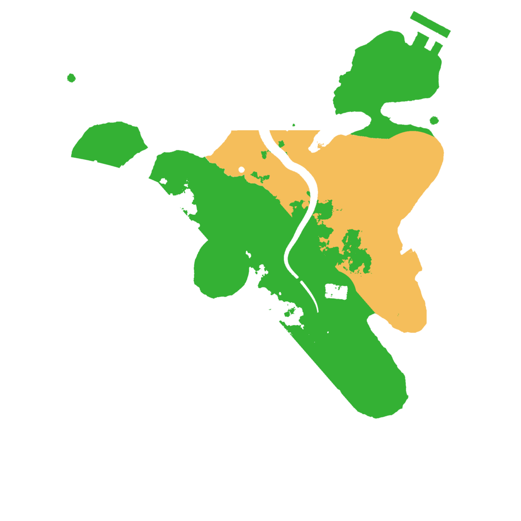 Biome Rust Map: Procedural Map, Size: 2500, Seed: 406344249