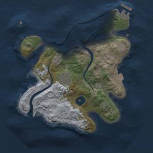 Thumbnail Rust Map: Procedural Map, Size: 2500, Seed: 406344249, 7 Monuments