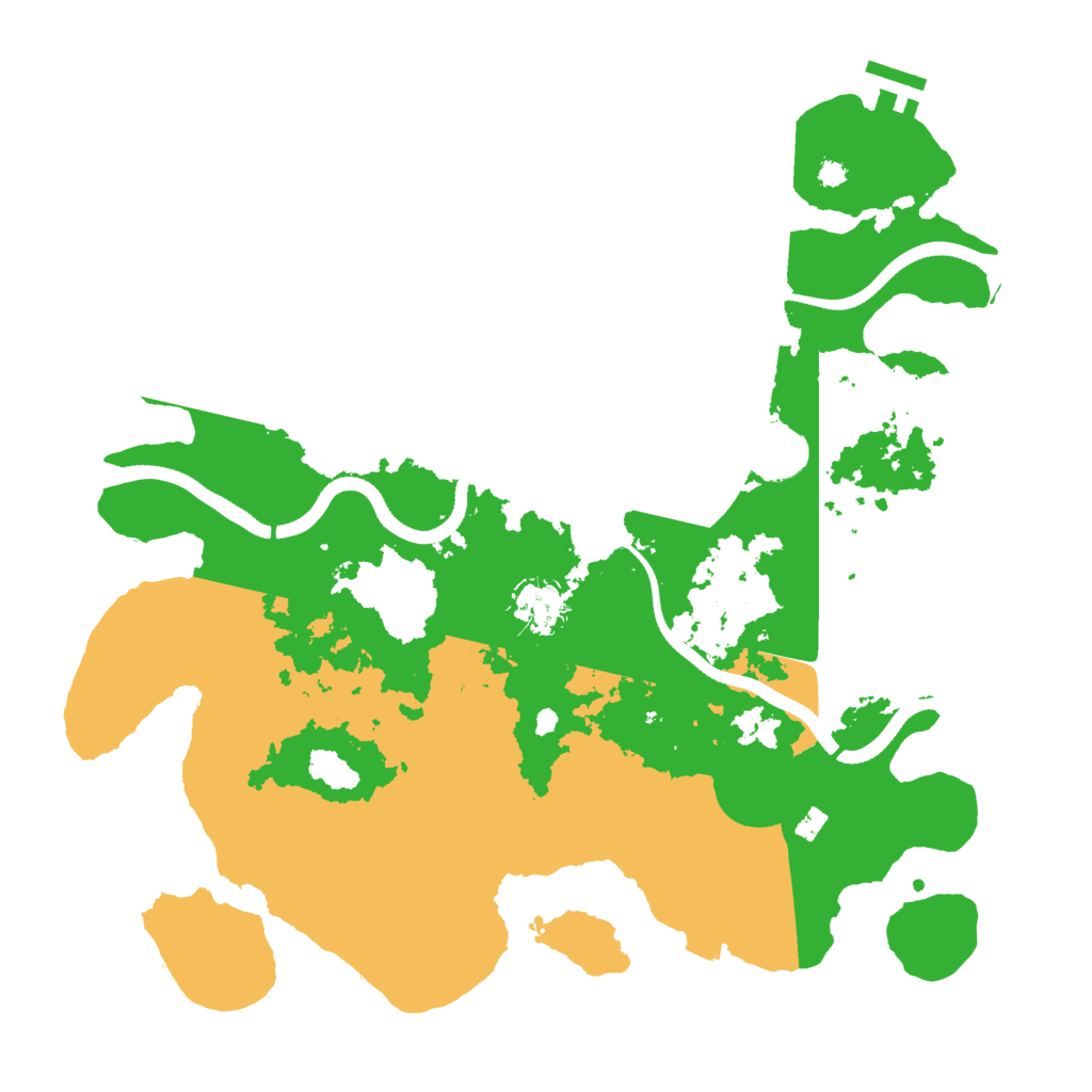 Biome Rust Map: Procedural Map, Size: 3600, Seed: 1996447833