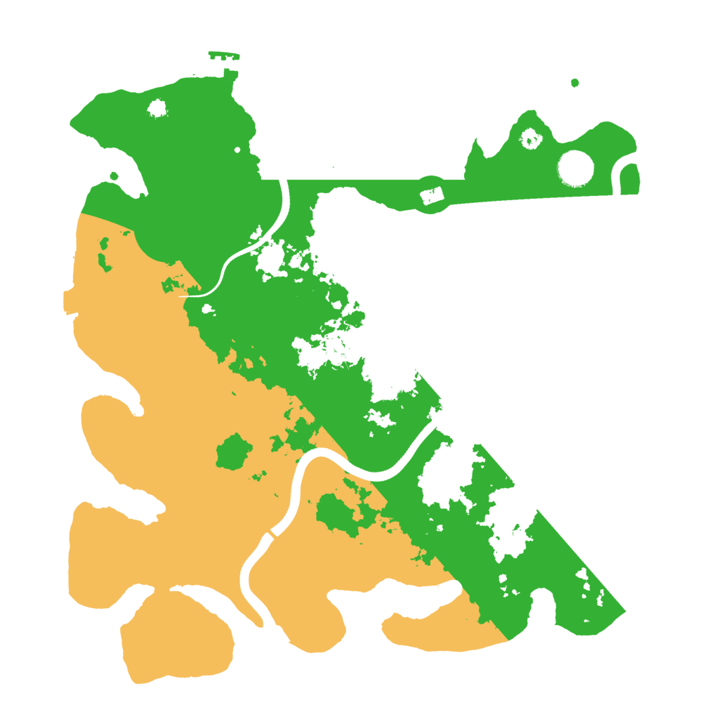 Biome Rust Map: Procedural Map, Size: 3500, Seed: 1234127