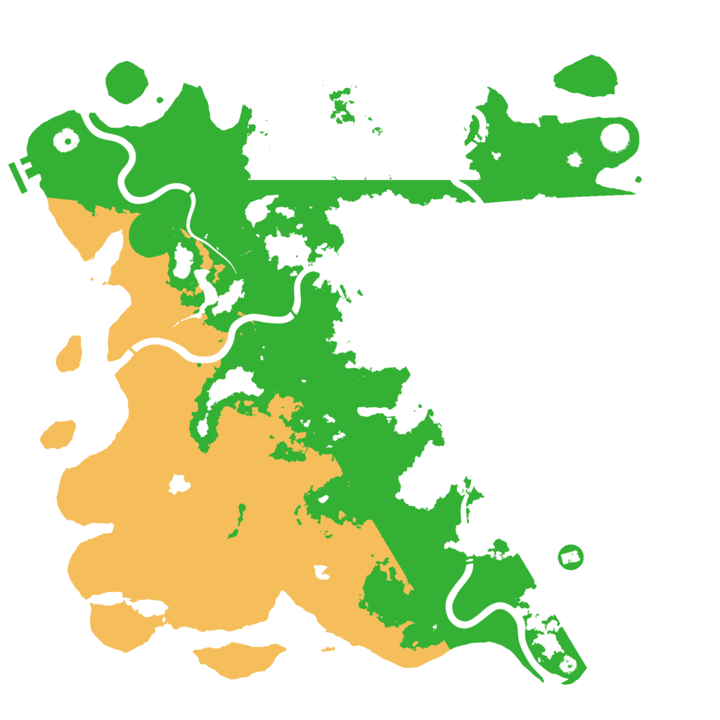 Biome Rust Map: Procedural Map, Size: 4500, Seed: 666420