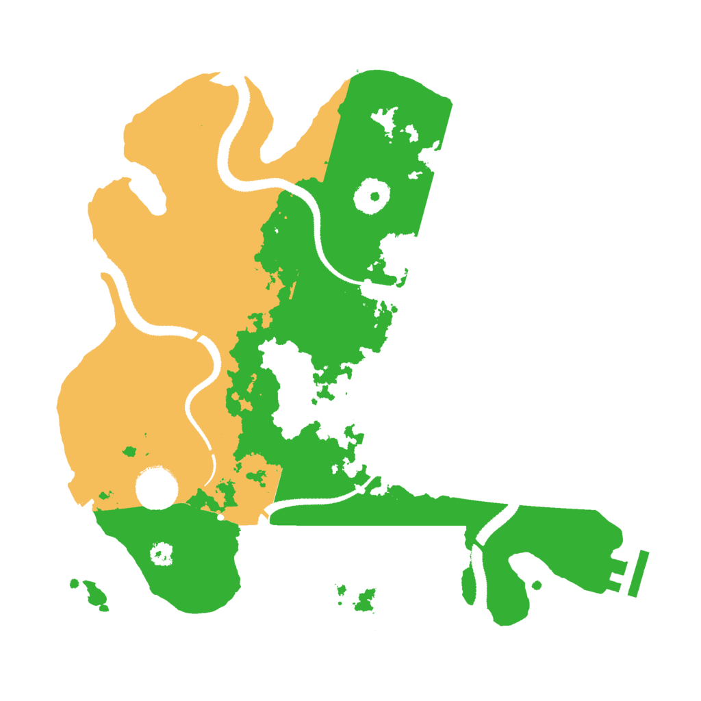 Biome Rust Map: Procedural Map, Size: 3000, Seed: 1232864334