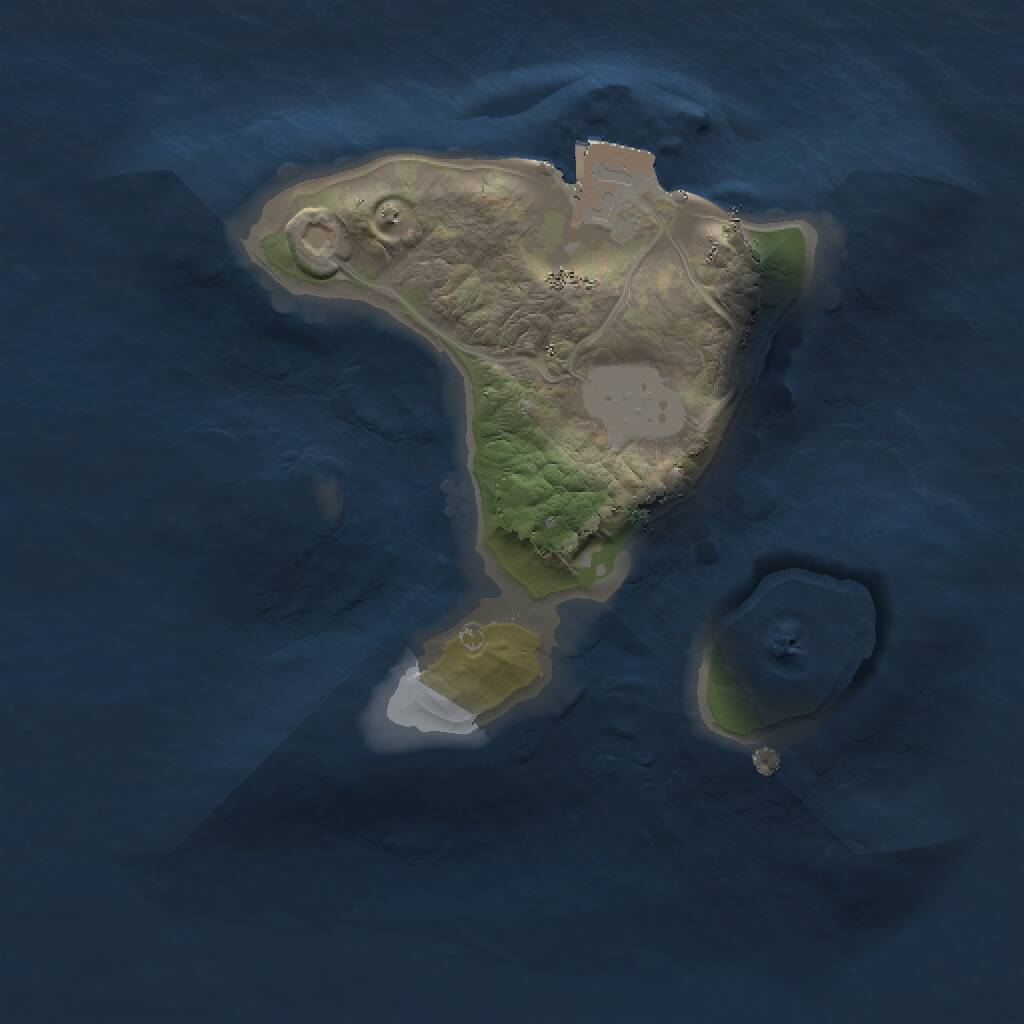 Rust Map: Procedural Map, Size: 1500, Seed: 46742, 1 Monuments