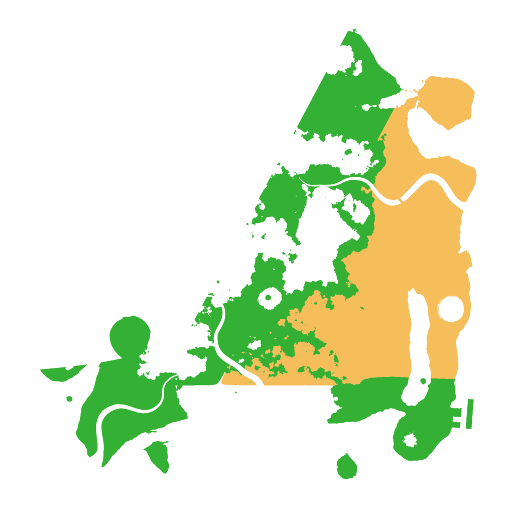 Biome Rust Map: Procedural Map, Size: 3500, Seed: 799281
