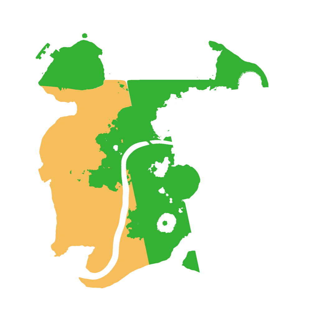 Biome Rust Map: Procedural Map, Size: 2500, Seed: 821213067