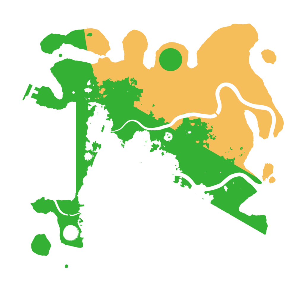 Biome Rust Map: Procedural Map, Size: 3500, Seed: 406833529