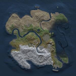 Thumbnail Rust Map: Procedural Map, Size: 2777, Seed: 1394887885, 10 Monuments