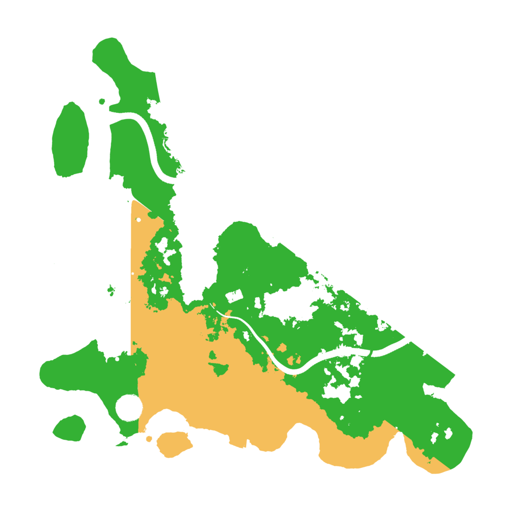 Biome Rust Map: Procedural Map, Size: 3500, Seed: 20251015