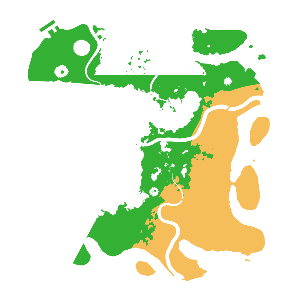 Biome Rust Map: Procedural Map, Size: 3500, Seed: 81207060