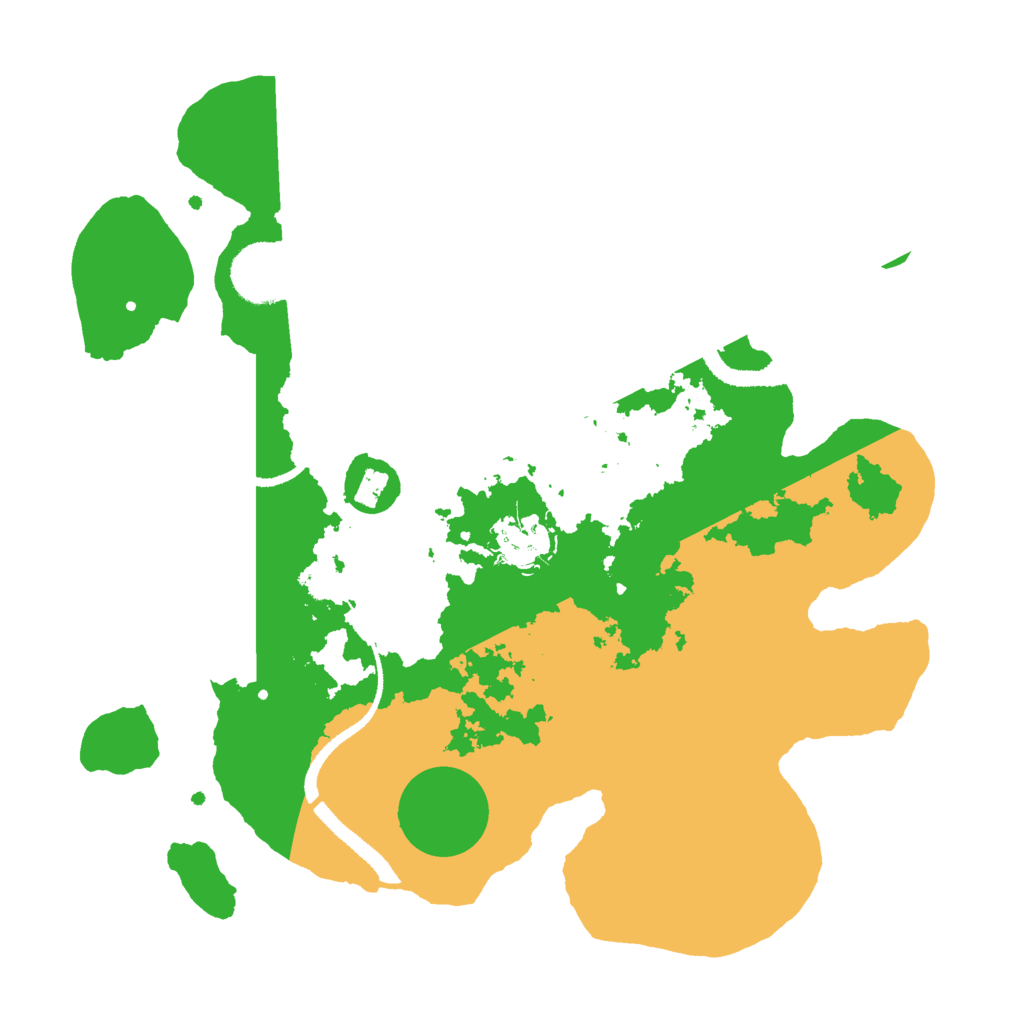 Biome Rust Map: Procedural Map, Size: 3000, Seed: 322300