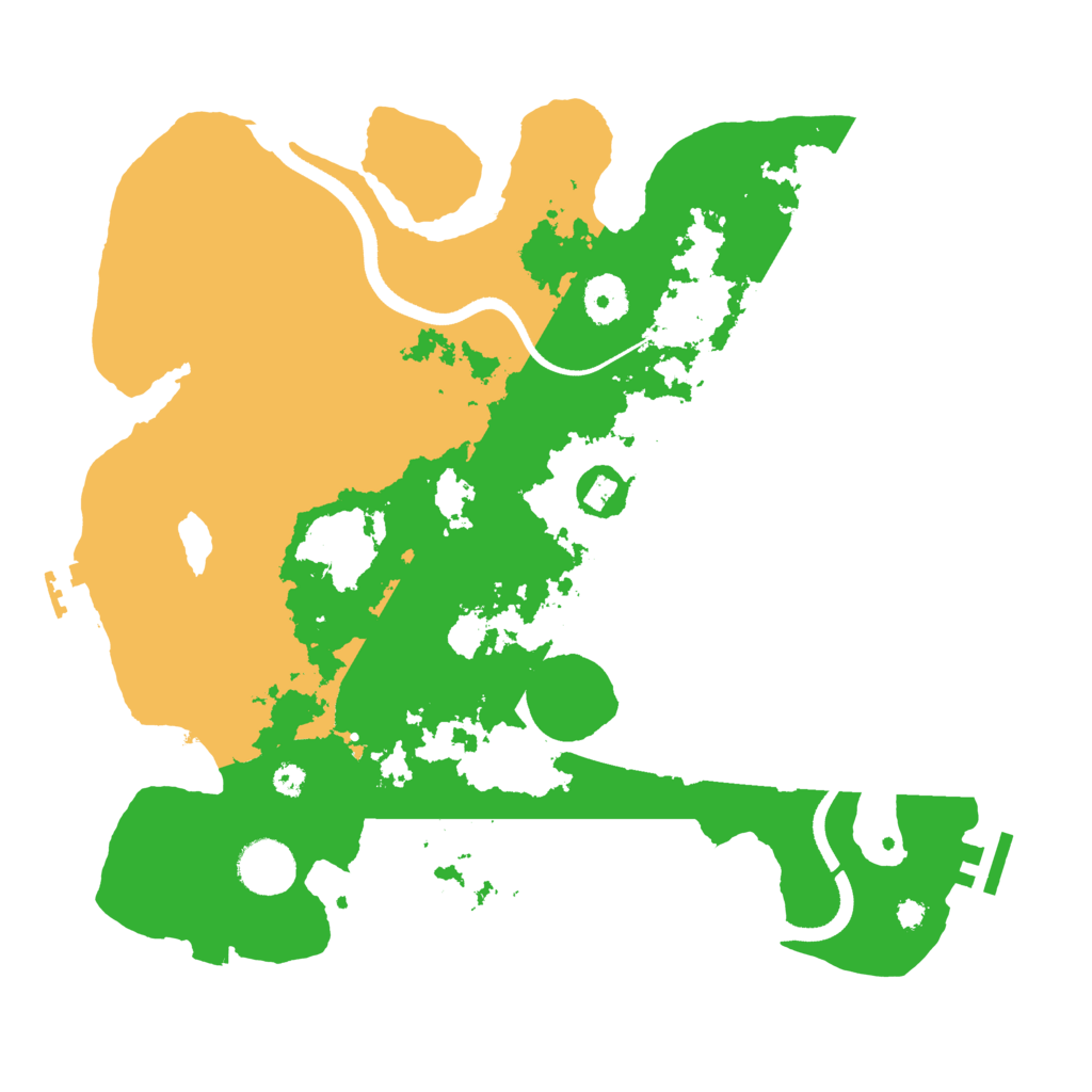 Biome Rust Map: Procedural Map, Size: 3500, Seed: 425050033