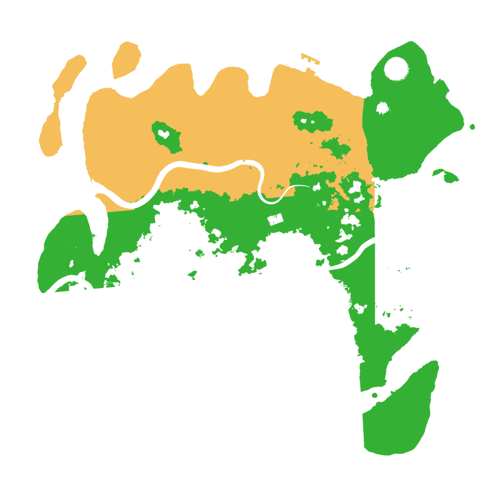 Biome Rust Map: Procedural Map, Size: 3700, Seed: 66541