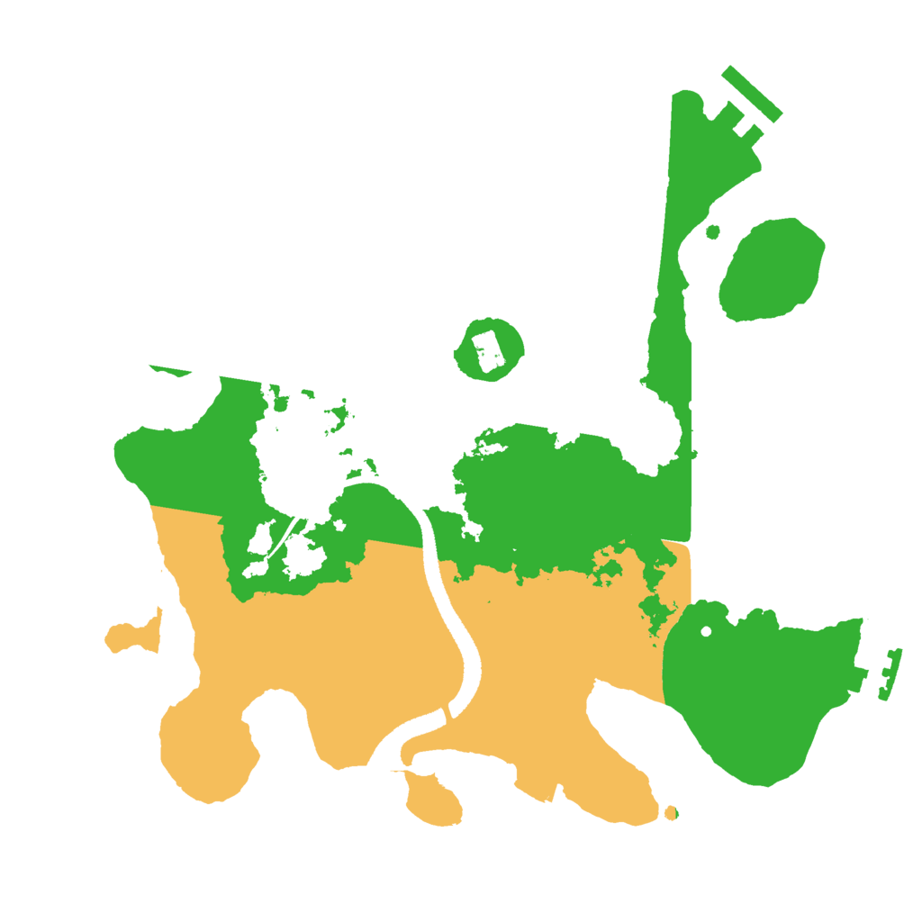 Biome Rust Map: Procedural Map, Size: 2600, Seed: 22685617