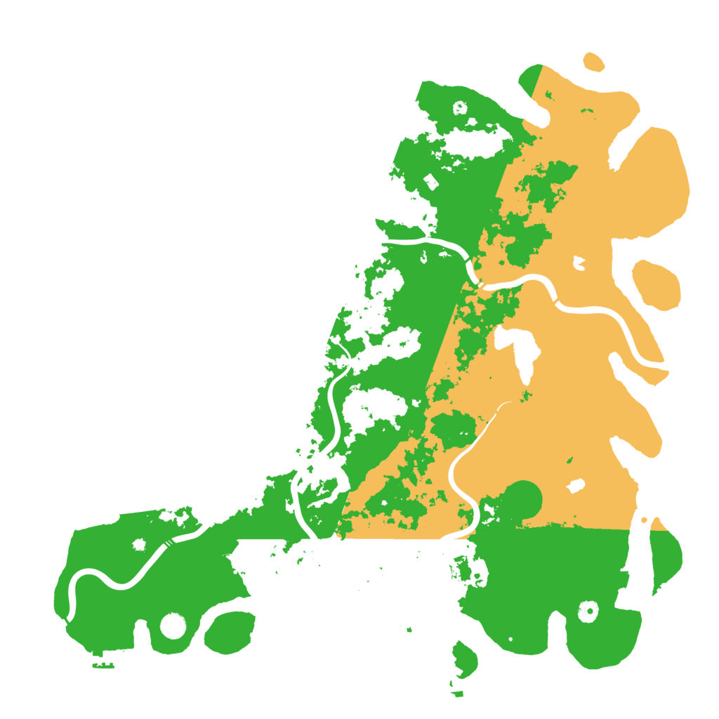 Biome Rust Map: Procedural Map, Size: 5000, Seed: 39101774
