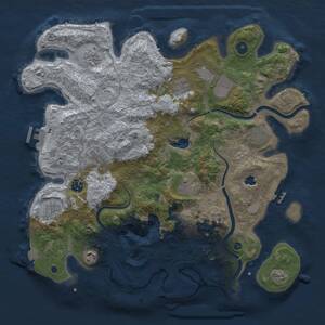 Thumbnail Rust Map: Procedural Map, Size: 4000, Seed: 172049147, 16 Monuments