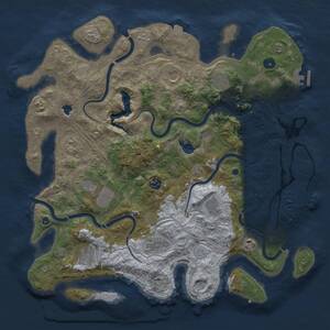 Thumbnail Rust Map: Procedural Map, Size: 4250, Seed: 257351594, 16 Monuments