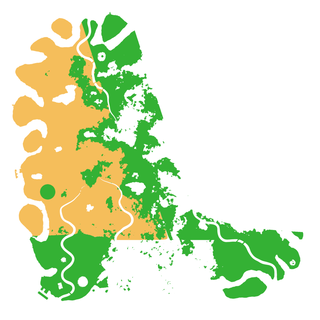 Biome Rust Map: Procedural Map, Size: 5555, Seed: 10345222
