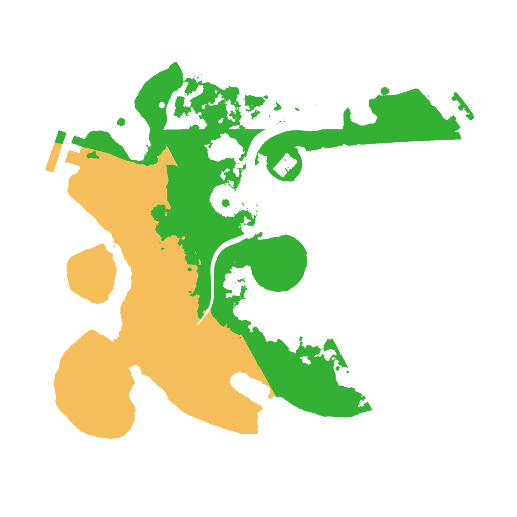 Biome Rust Map: Procedural Map, Size: 2500, Seed: 4162008