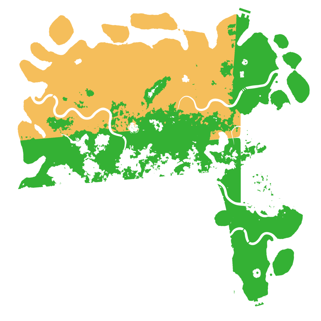 Biome Rust Map: Procedural Map, Size: 5555, Seed: 10345244