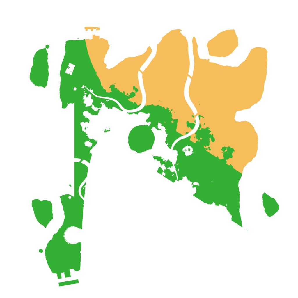 Biome Rust Map: Procedural Map, Size: 3000, Seed: 21021972