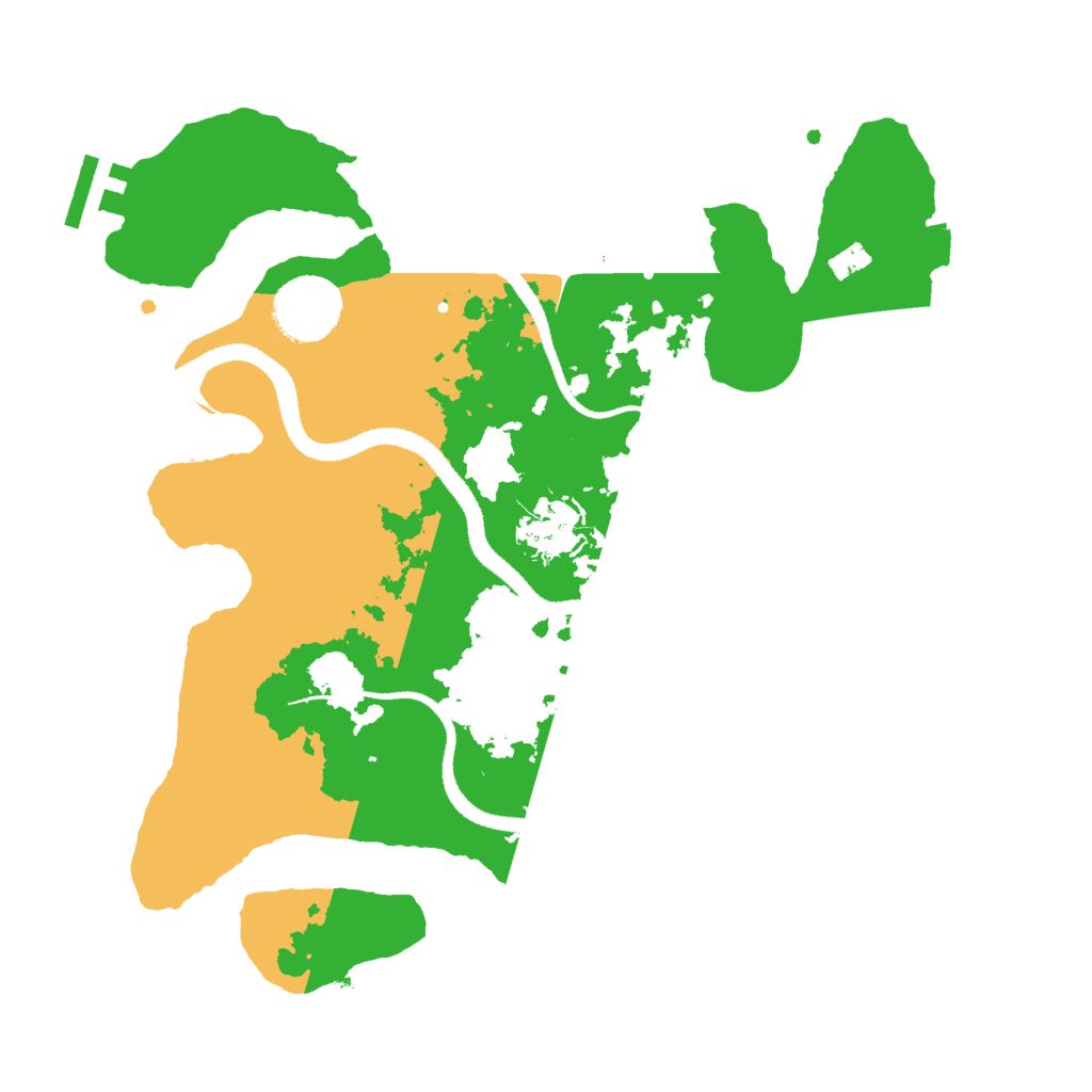 Biome Rust Map: Procedural Map, Size: 3000, Seed: 509776