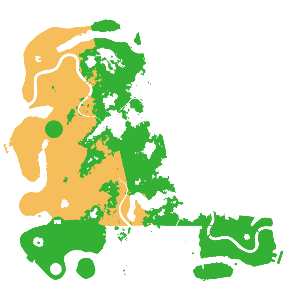 Biome Rust Map: Procedural Map, Size: 4500, Seed: 256942067